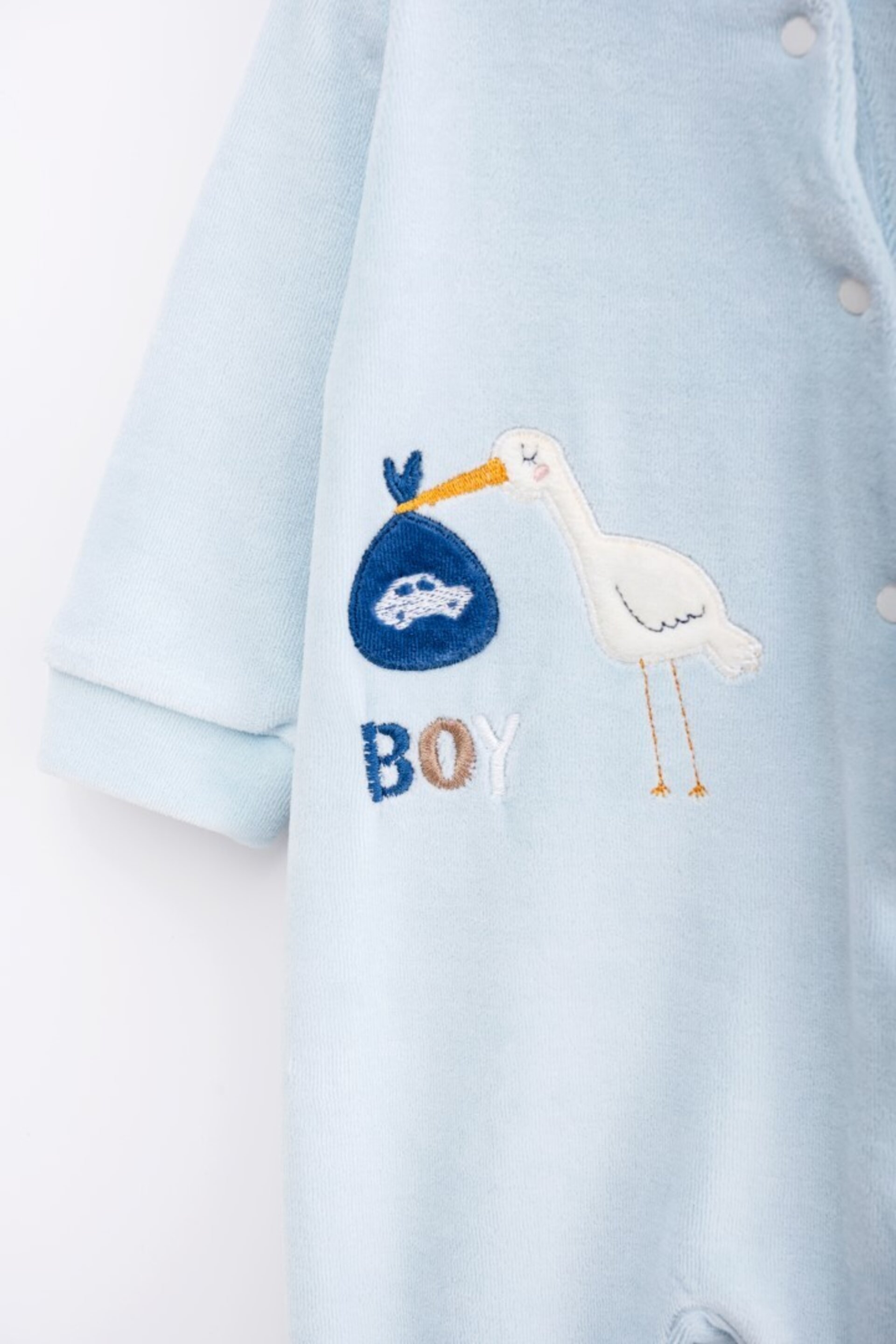 Pijama cigüeña azul (6m) - 2