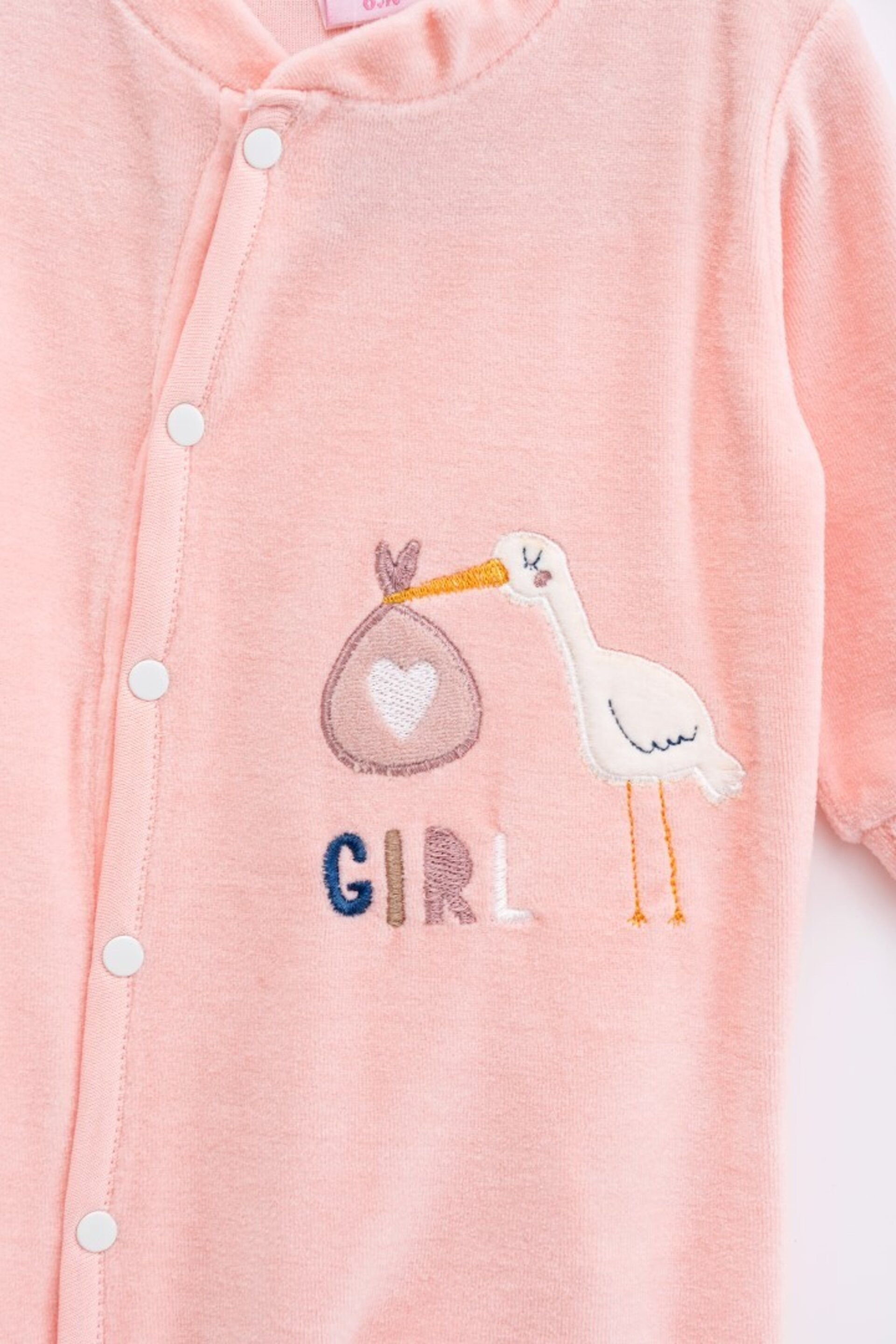 Pijama cigüeña rosa (3m) - 3