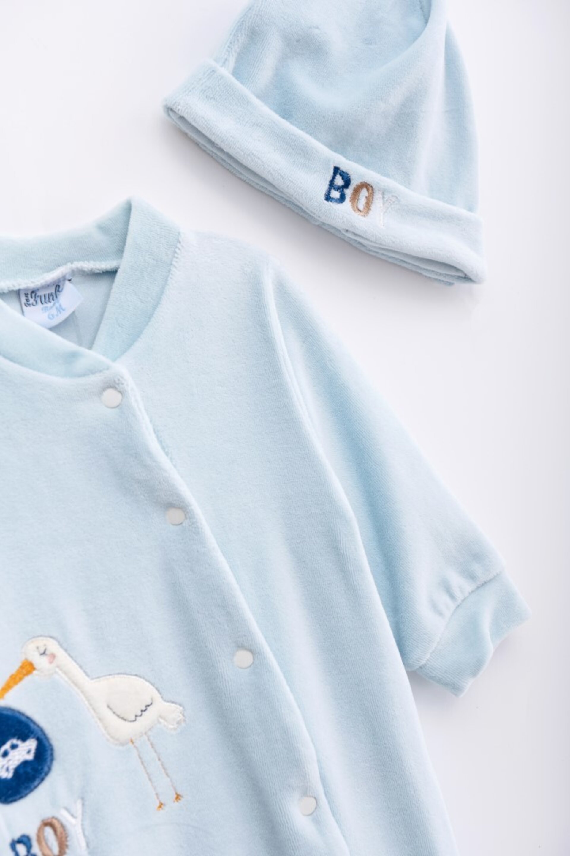 Pijama cigüeña azul (6m) - 3